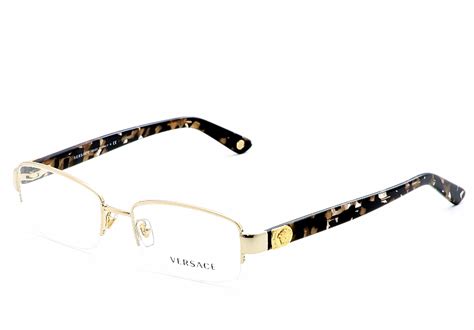 versace prescription glasses mens gold wire frames|versace gold trim glasses.